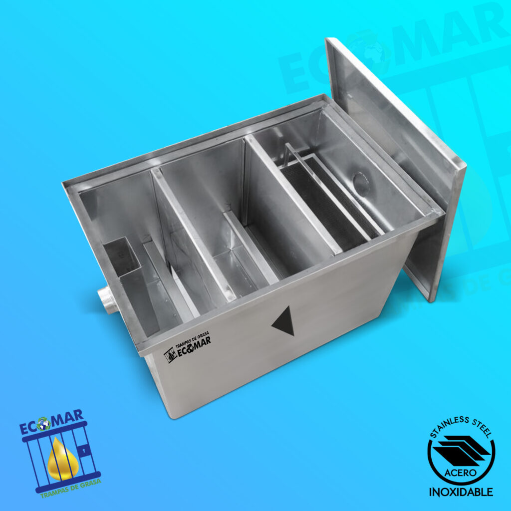 02 trampa de grasa ecomar acero inoxidable