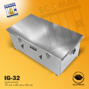 1 trampa de grasa ecomar Galanizado IG-32